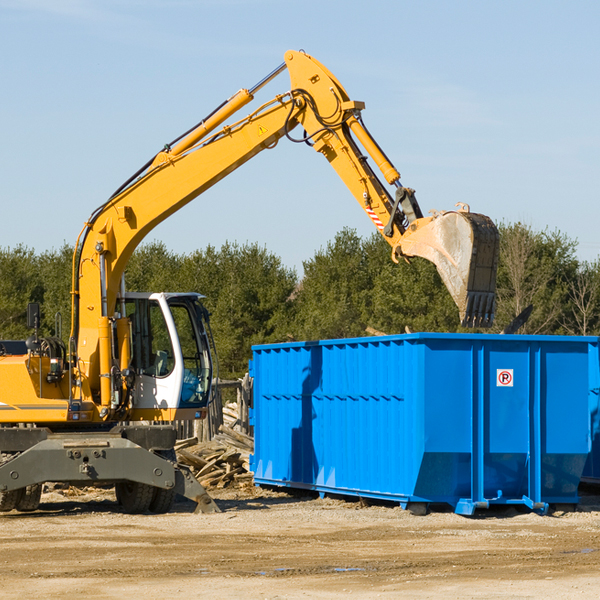 what are the rental fees for a residential dumpster in Hobart